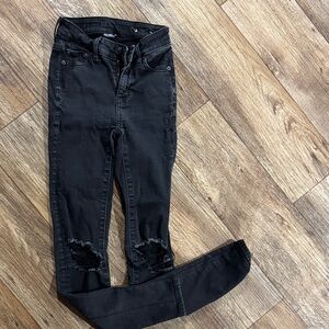 American Eagle Outfitters Black Ripped Skinny Jeans